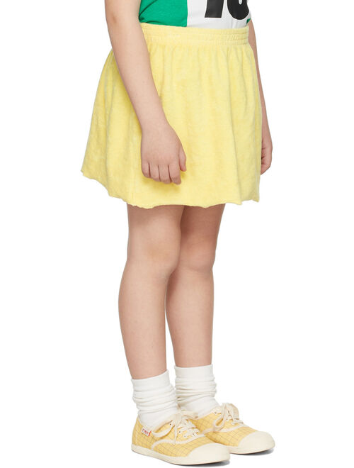 THE ANIMALS OBSERVATORY Kids Yellow Logo Plain Wombat Skirt