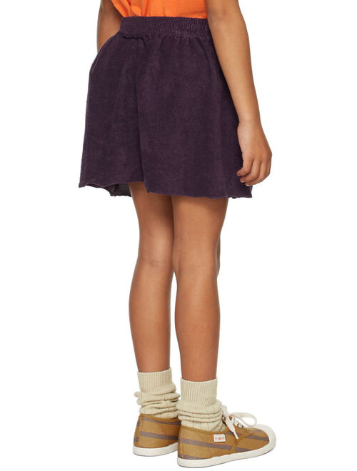 THE ANIMALS OBSERVATORY Kids Purple Logo Plain Wombat Skirt