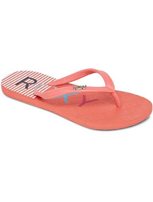 Roxy Girl's Viva Stamp Flip Flop Sandal