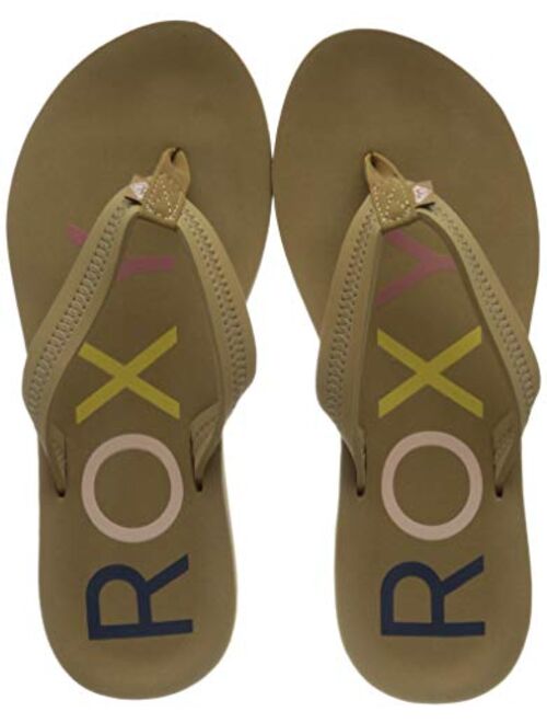 Roxy Girl's Viva Stamp Flip Flop Sandal