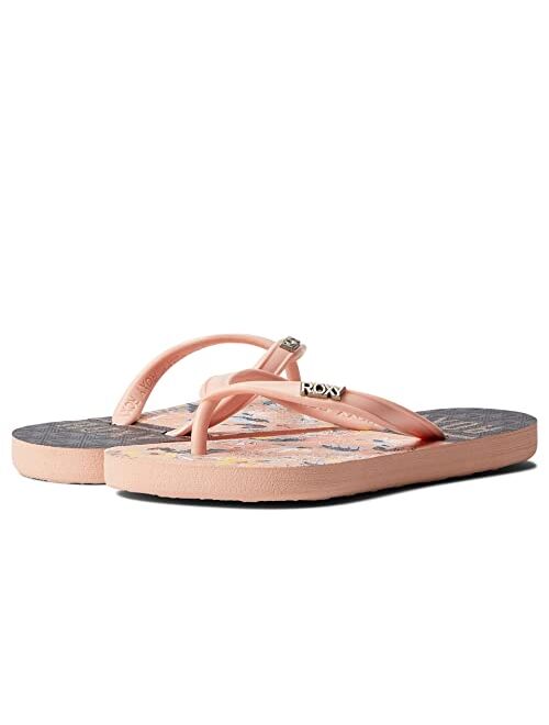 Roxy Girl's Viva Stamp Flip Flop Sandal