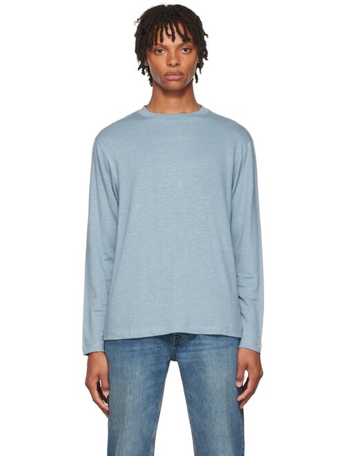 Theory Blue Ryder Long Sleeve T-Shirt