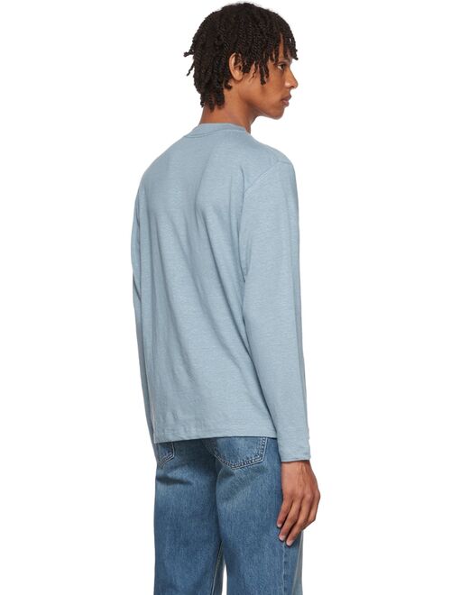 Theory Blue Ryder Long Sleeve T-Shirt