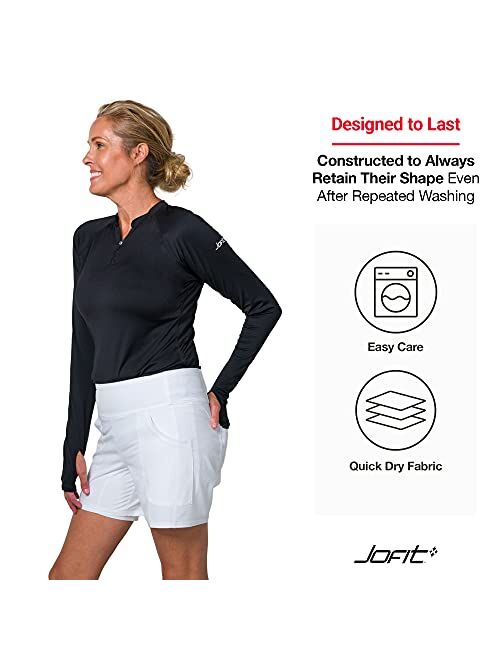 Jofit Apparel Womens Athletic Clothing Pull-On Short for Golf & Tennis