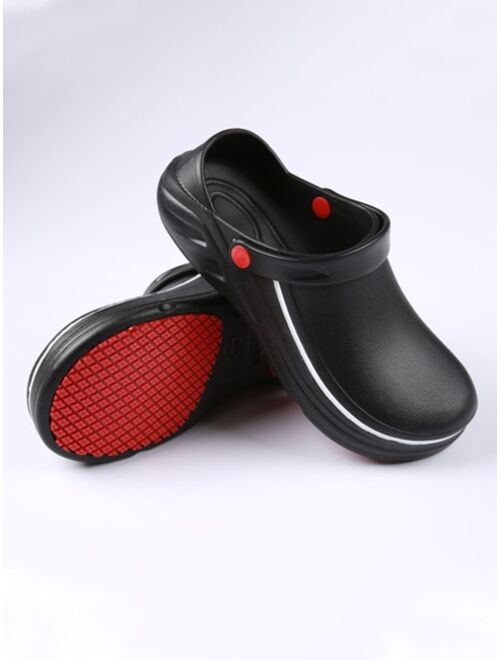 Shein Men Slip On Work Clogs