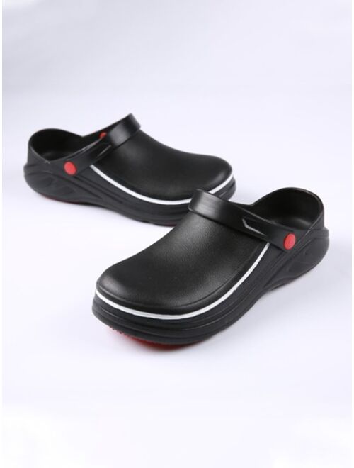 Shein Men Slip On Work Clogs