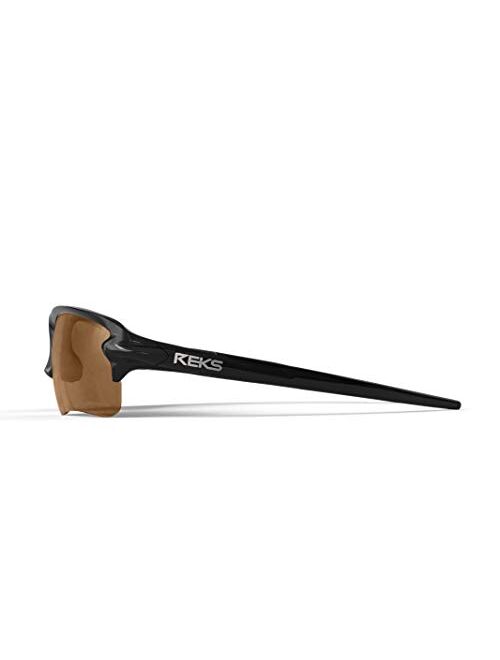 REKS Polarized Sling blade Sunglasses - Unbreakable frame