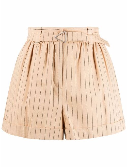 Maje cotton-blend pinstripe shorts