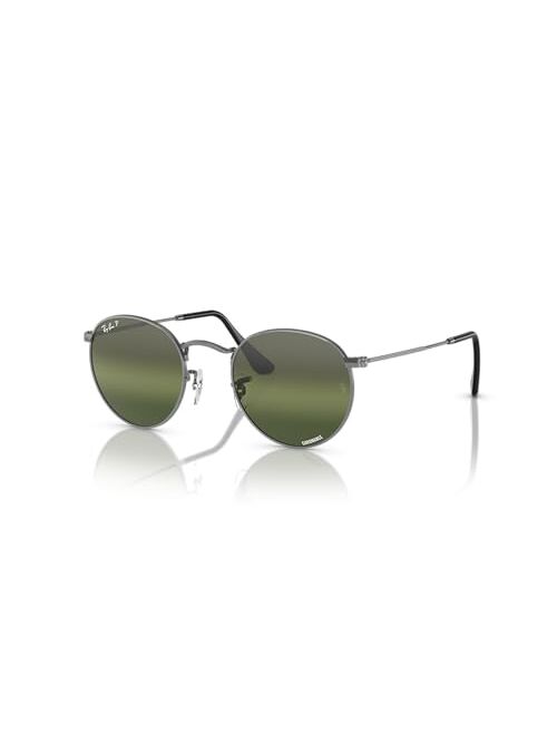 Ray-Ban Unisex Sunglasses, RB3447 ROUND METAL