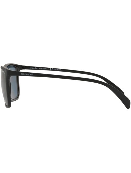 Sunglass Hut Collection Polarized Sunglasses, HU2004 57