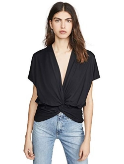 Women's Twist Front Dolman Top