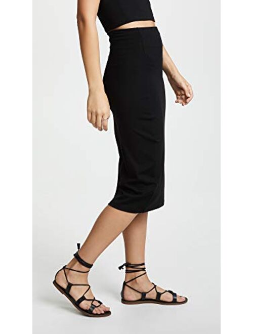 Susana Monaco Women's High Waist Slit Skirt