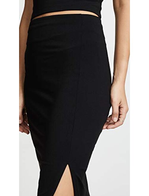 Susana Monaco Women's High Waist Slit Skirt