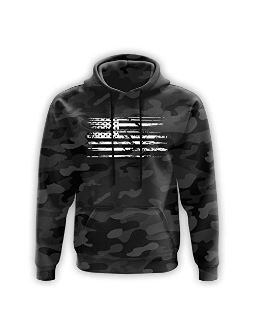 Tactical Pro Supply USA Sweatshirt Hoodie - American Flag Patriotic Jacket Sweater for Men or Women