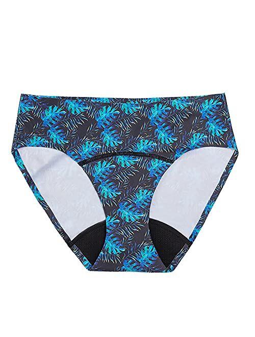 Mtef Women's Period Bikini Bottoms for Swimming - Girls Period Shorts Swimwear Menstrual Skirt Suit Set for Women