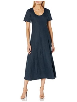 Women's Scoop Neck Midi Dress