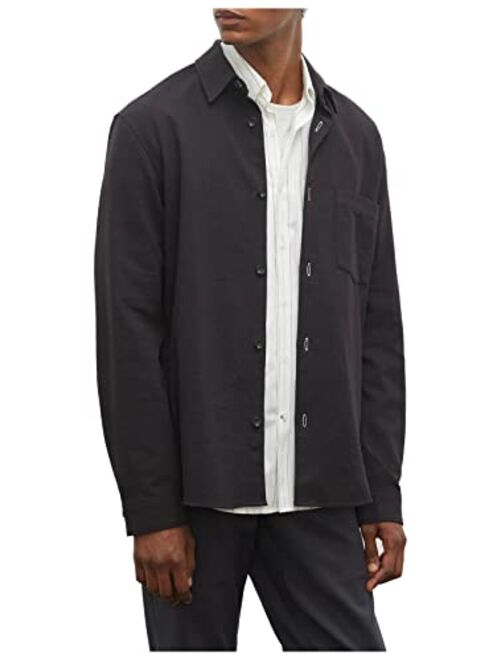 Club Monaco Men's Ls Texture Workshirt