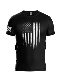 Tactical Pro Supply U.S Flag Patriotic Military Army Mens T-Shirt Printed & Packaged in The USA