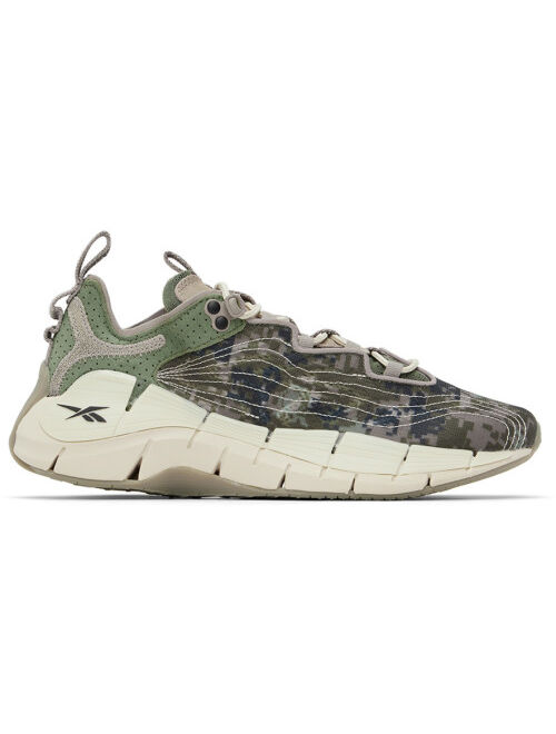 BILLIONAIRE BOYS CLUB Khaki & Taupe Zig Kinetica II Sneakers