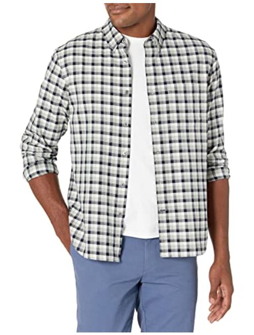 Club Monaco Men's Ls Plaid Oxford