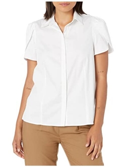 Women's Pleated Sleeve Shirt