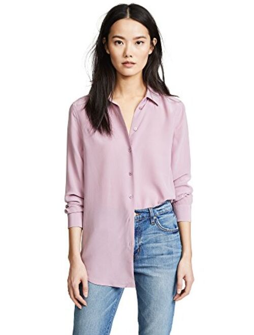 Equipment Women's Sandwashed Crepe De Chine Silk Essential Blouse