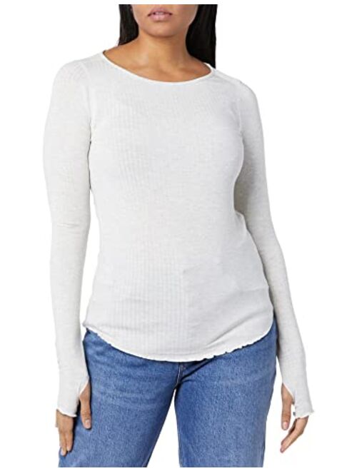 Club Monaco Women's Signature Slub Longsleeve Rib