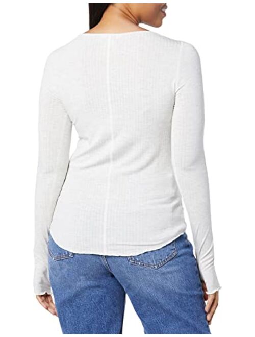 Club Monaco Women's Signature Slub Longsleeve Rib