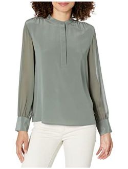 Women's Popover Silk Shirt