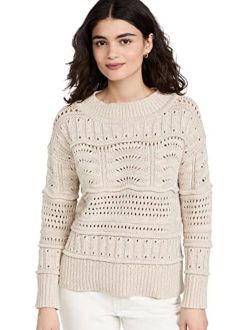 Women's Mixed Pointelle Sweater
