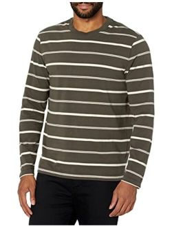 Men's Ls Thin Stripe Tee