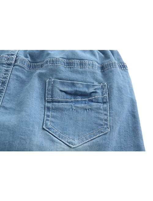 GRANDWISH Little Girls Solid Color Denim Skort 2T-8T