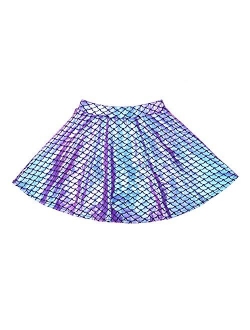 Flofallzique Girls Sequin Skirts Glitter Short Kids Sparkle Skirt Toddler Tutu Girls Clothes