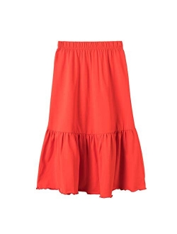 Girls' Casual Midi Skirt