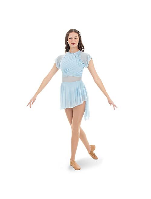 Alexandra Collection Dance Dress Flutter Sleeve Skirted Leotard Lyrical Costume