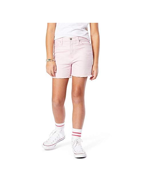 Signature by Levi Strauss & Co. Gold Label Girls' High Rise Cut-Off Short