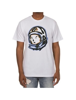 Clothing Men Shirt BB Astro Screen Printed Distinctive Helmet Short Sleeve Crew Neck Tee