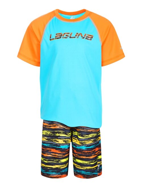 Laguna Toddler & Little Boys 2-Pc. Rash Guard Set