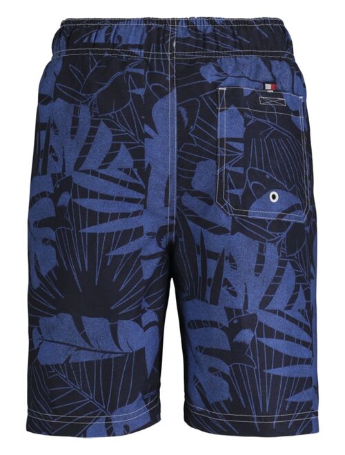 Tommy Hilfiger Big Boys Palm Print Swim Trunk