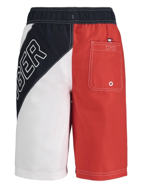 Tommy Hilfiger Big Boys Diagonal Board Shorts