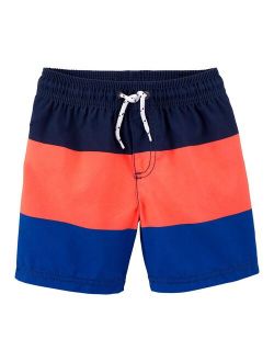 Toddler Boy Carter's Carter's Colorblock Swim Trunks