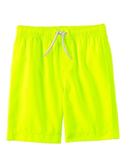 Boys 6-16 Lands' End Solid Swim Trunks in Slim