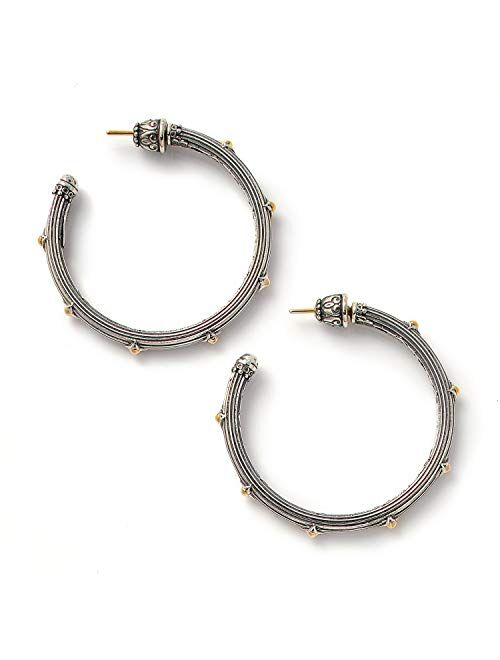 Konstantino Women's Sterling Silver and 18K Gold Earrings