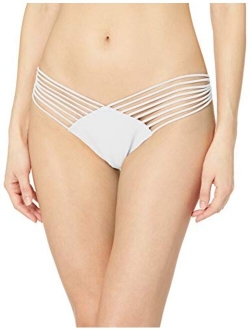 Women's Verano De Rumba Strappy Brazilian Ruched Back Bikini Bottom