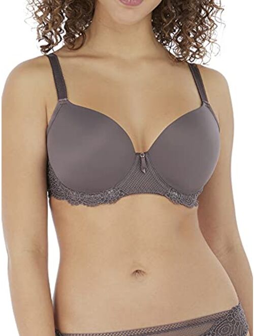 Freya Women's Expression Underwire Demi Plunge Molded T-Shirt Bra