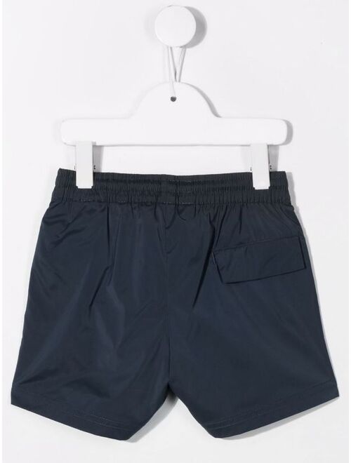 Palm Angels Kids logo-print swim shorts