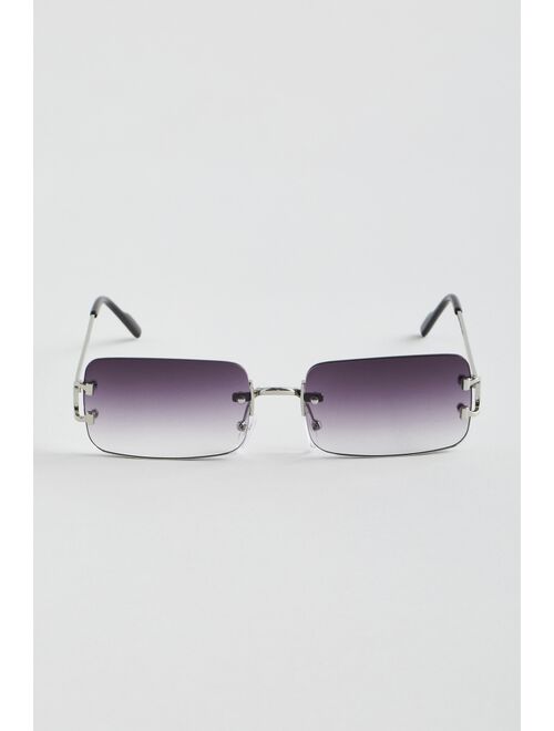 Jackson Rimless Rectangle Sunglasses