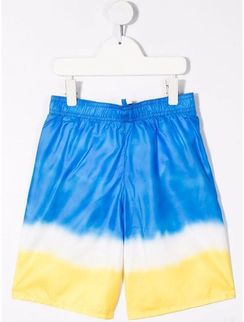 Dsquared2 Kids gradient logo-print swim shorts