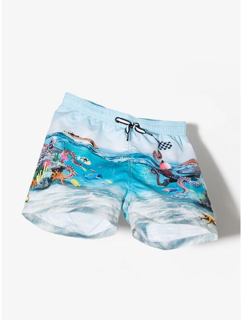 Molo graphic-print swim shorts