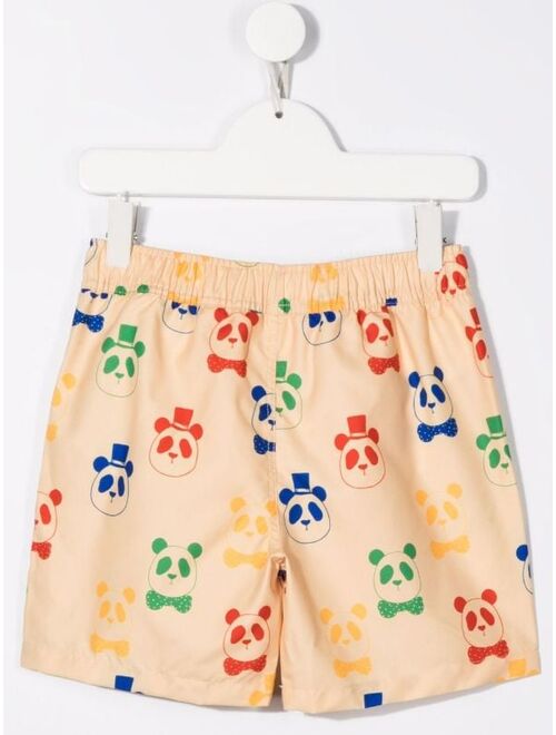 Mini Rodini panda-print swim shorts